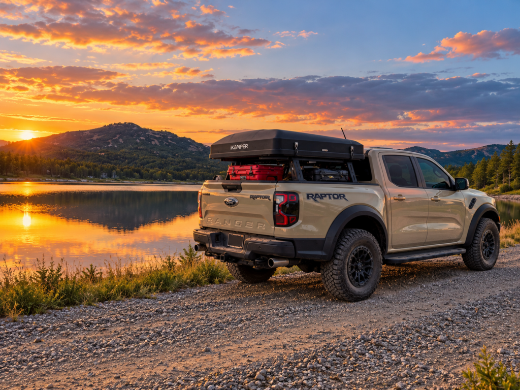 sunset lakeside raptor adventure